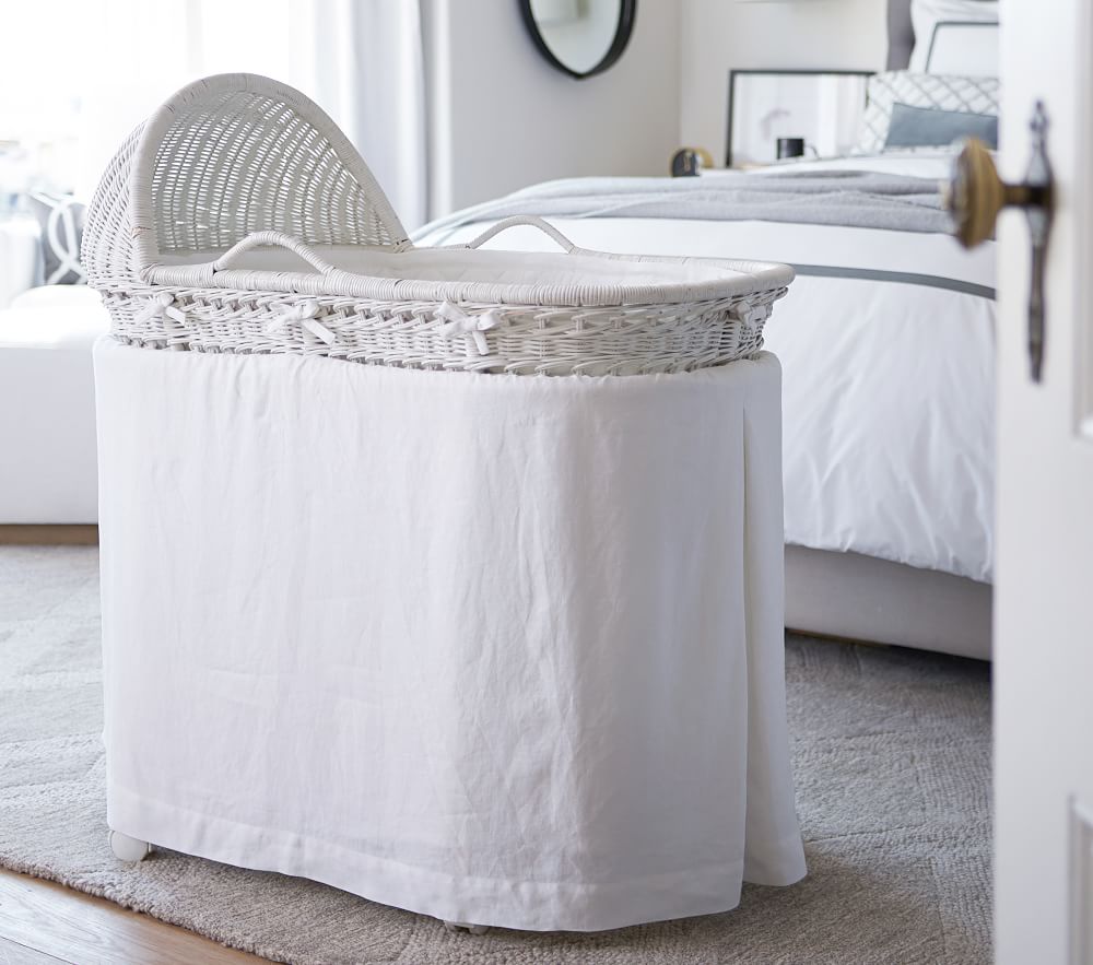 Belgian Flax Linen Bassinet Bed Linen Pottery Barn Kids Australia